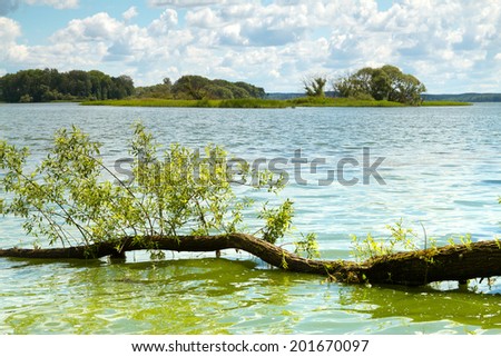 Lake of the Woods in a beautiful place eastern Europe