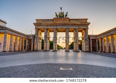 Similar – Image, Stock Photo The Brandenburg Gate after the rain II