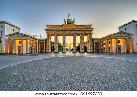 Similar – Image, Stock Photo The Brandenburg Gate after the rain II