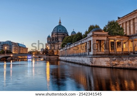 Similar – Image, Stock Photo Reflection of the Berlin television tower in a building