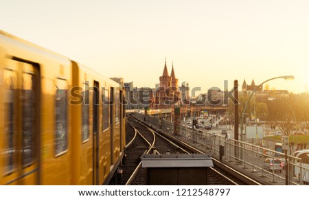 Similar – Image, Stock Photo Berlin Alexanderplatz, germany, Kreuzberg Oberbaumbridge