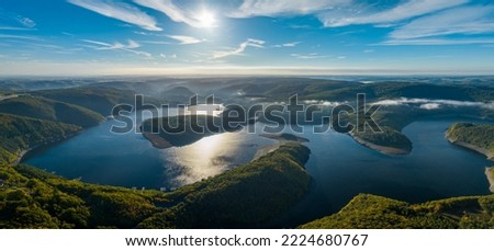 Similar – Image, Stock Photo Lake Rursee, Eifel Germany