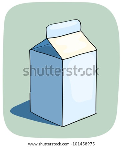 Litle Milk Box. Vector Sketch Illustration. - 101458975 : Shutterstock