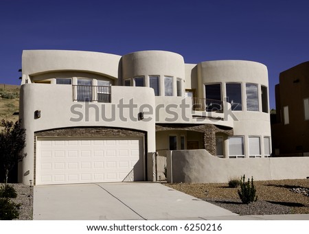A newer adobe home in New Mexico.