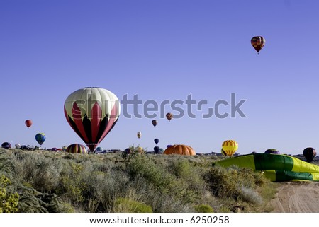 Balloons landing in Rio Rancho, NM