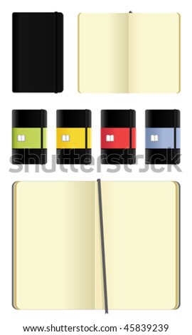 moleskine notebooks set - cutout on white