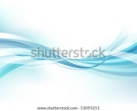 Abstract blue wavy business background