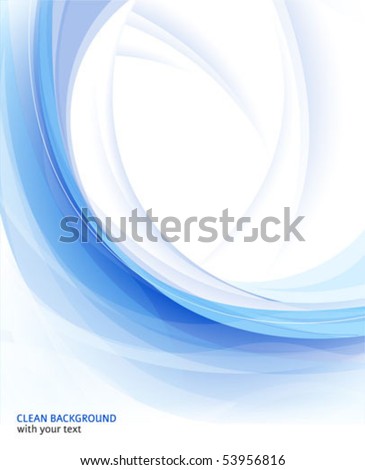 Vector abstract blue clean background