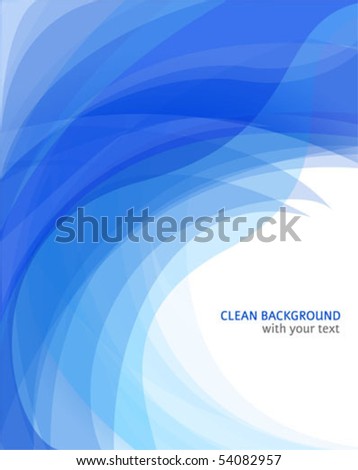 Amazing abstract blue wave background