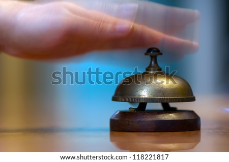 Ringing reception bell