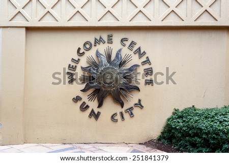 Entrance to Sun City, Luxury Resort town in South Africa, african Las Vegas
