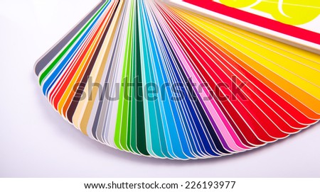 color guide swatch - for designers and printers (horizontal view)