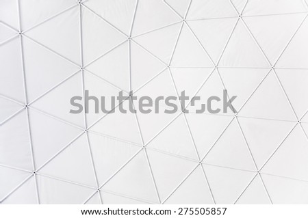 Top part of white geodesic dome structure/Geodesic pattern