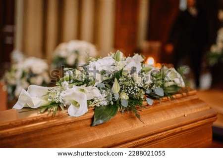 Similar – Image, Stock Photo candles Funeral service