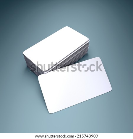 Round business cards blank mockup