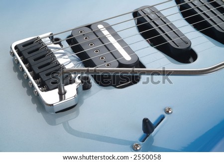 Electrical guitar - detail of pick-up