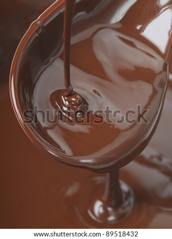 Flowing chocolate
