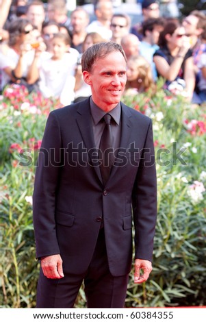 VENICE, ITALY - SEPTEMBER 5: actor Neal Huff on red carpet for movie premiere of MEEK\'S CUTOFF, by Kelly Reichard, at 67th Venice Film Festival September 5, 2010 in Venice, Italy.
