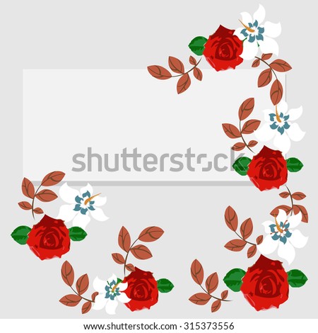 Colorful Spring Flowers Invitation - Illustration\
Springtime, Sale, Flower, Single Flower, Summer