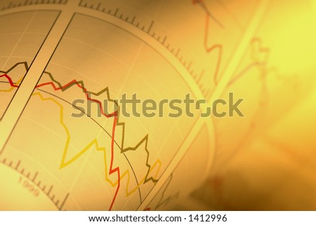 Financial Chart as Background