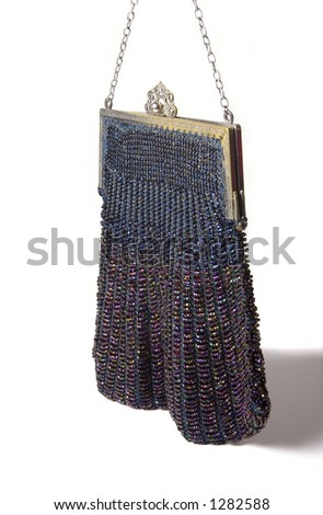 Vintage ladies handbag made from beads