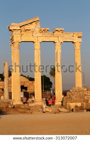 The temple of Apollo in Turkey in Side