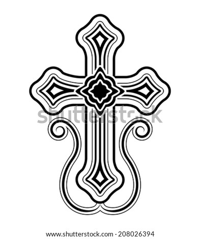 Traditional Armenian Apostolic Church Cross Clip Art. Vector ...