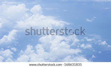 air -  aerial - cloud - sky - sky cloud - sky line