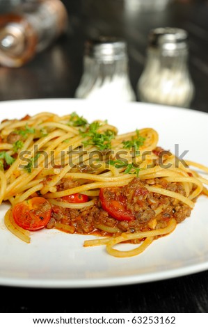 Spaghetti with meat sauce,Spaghetti bolognese