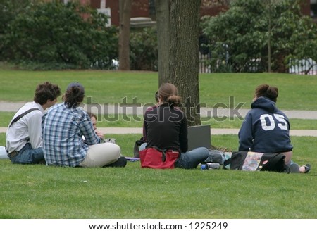 group of students sitting in circle