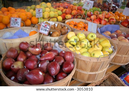 baskets of fruit