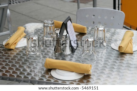 outdoor seating at restaurant
