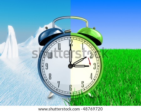 Daylight saving time concept