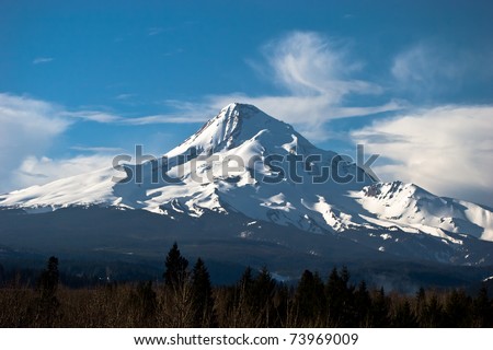 Mount Hood with Snow