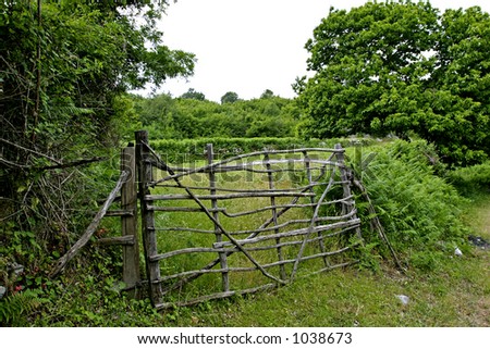 traditional farm gate in Montenegro
