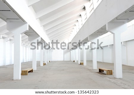 Empty factory workshop