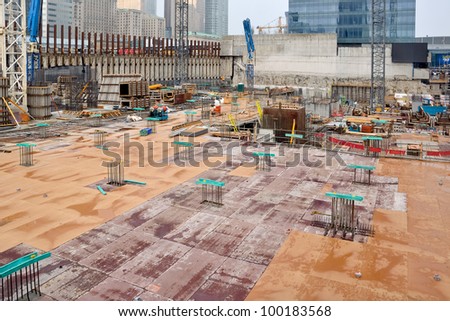 excavated foundation for commercial real estate