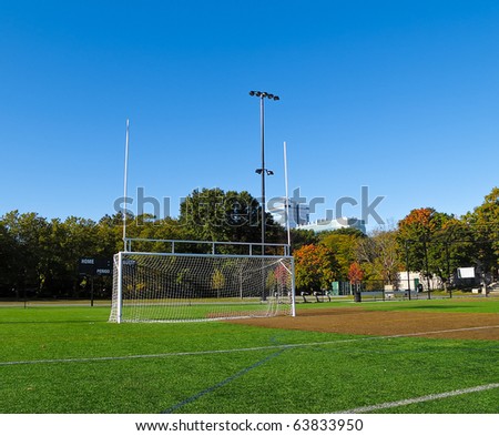 Goal Posts for both soccer and football designed for High School and College Sports