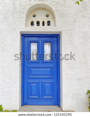 ornate Mediterranean island house door