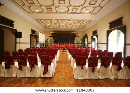 luxurious conference hall in hotel