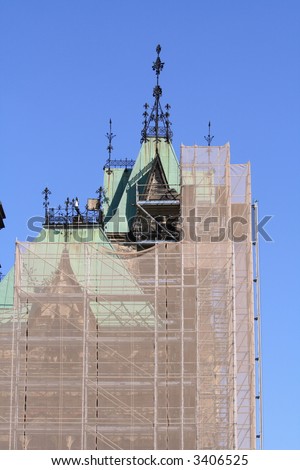 Restoration of East Block of the Parliament buildings. Ottawa, Ontario. Canada.