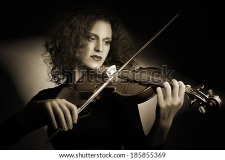Violin player violinist Orchestra music instrument playing.