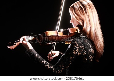 Violin player violinist Music instrument of orchestra Playing violin classical musician