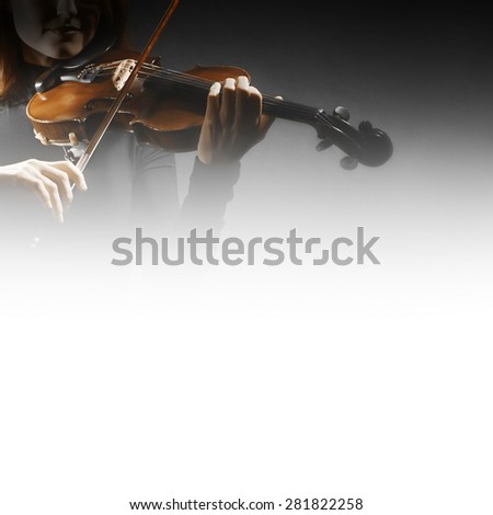 Violin hands Violinist with Music Instrument Close up Violin Player playing classic. Orchestra instruments