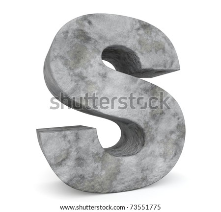 Stone Letter Collection - Letter S Stock Photo 73551775 : Shutterstock