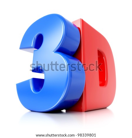 3d Text In Red And Blue Color On Mirror Floor Stock Photo 98339801 ...