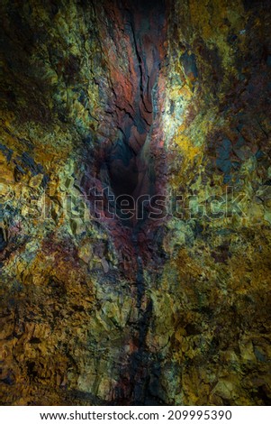 Inside the Volcano - Thrihnukagigur Magma Chamber. Iceland.