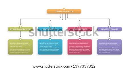 Flow chart with 3 levels, infographic template for web, business, presentations, vector eps10 illustration