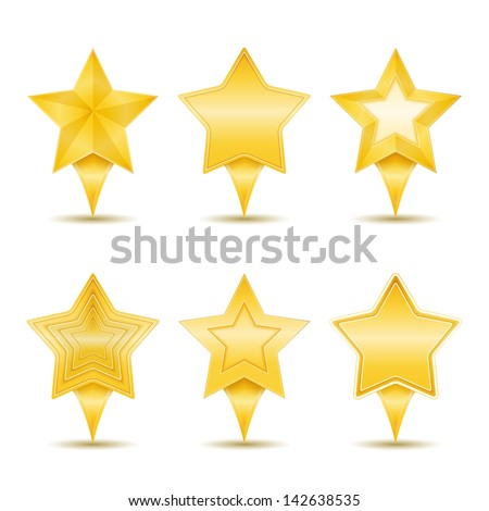 Stars icons, vector eps10 illustration
