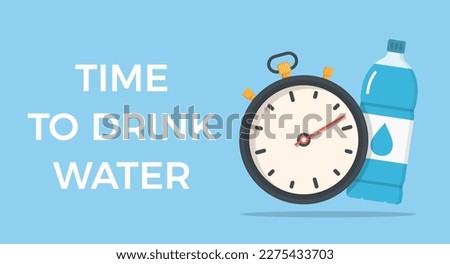 Similar – Image, Stock Photo Water time Drinking